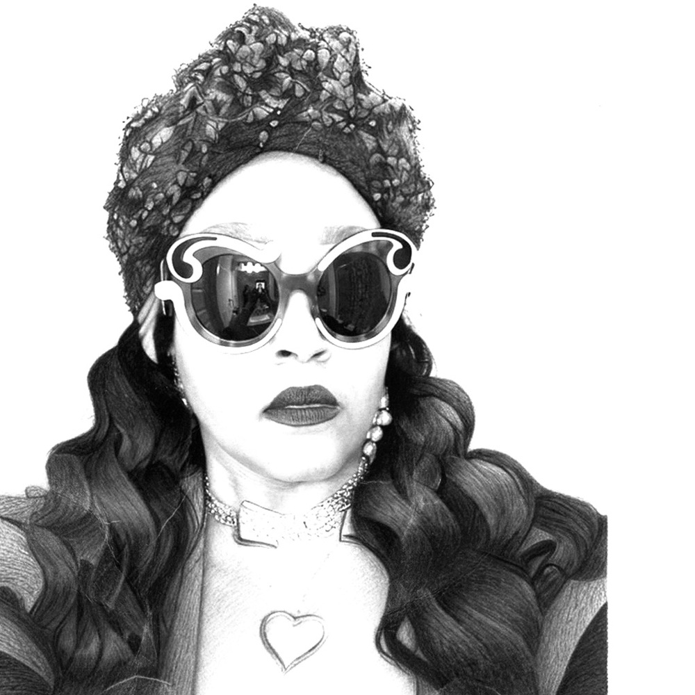 Stylish Black and White Sunglasses